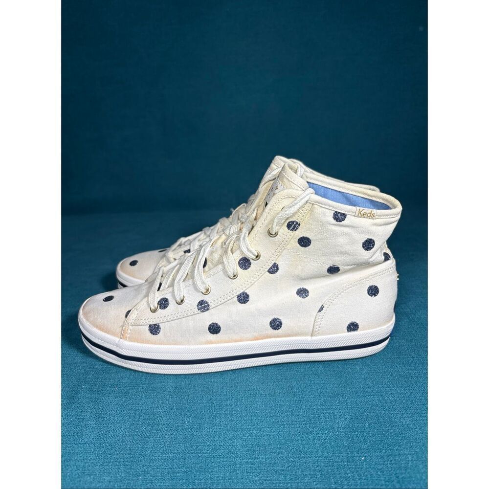 Kate Spade New York x Keds Champion High Top Polka Dot Sneakers Women’s Size 8.5